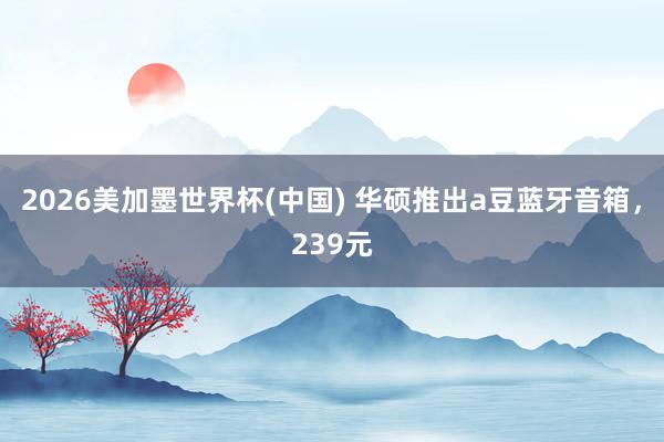 2026美加墨世界杯(中国) 华硕推出a豆蓝牙音箱,239元