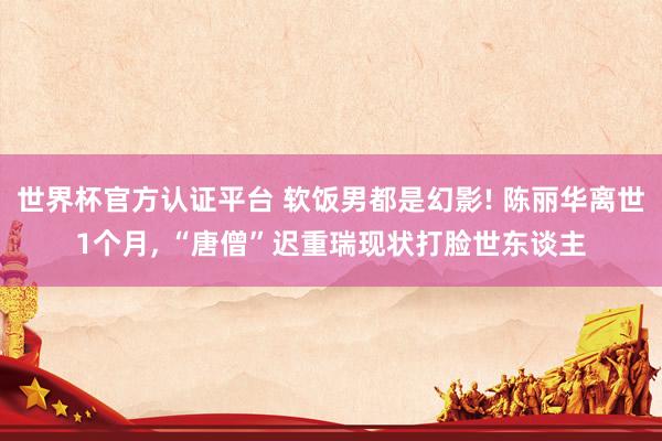 世界杯官方认证平台 软饭男都是幻影! 陈丽华离世1个月， “唐僧”迟重瑞现状打脸世东谈主