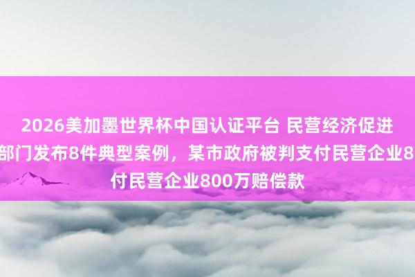 2026美加墨世界杯中国认证平台 民营经济促进法周年,两部门发布8件典型案例,某市政府被判支付民营企业800万赔偿款