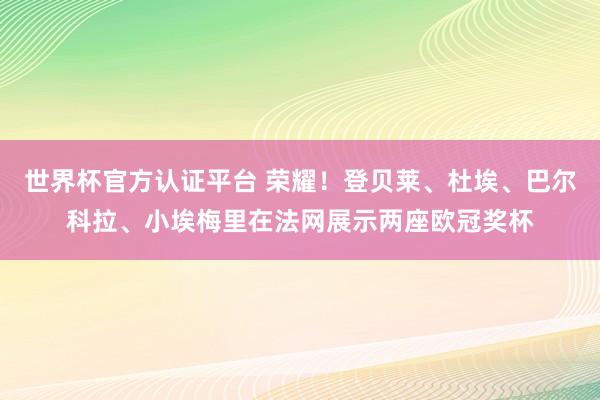 世界杯官方认证平台 荣耀!登贝莱、杜埃、巴尔科拉、小埃梅里在法网展示两座欧冠奖杯